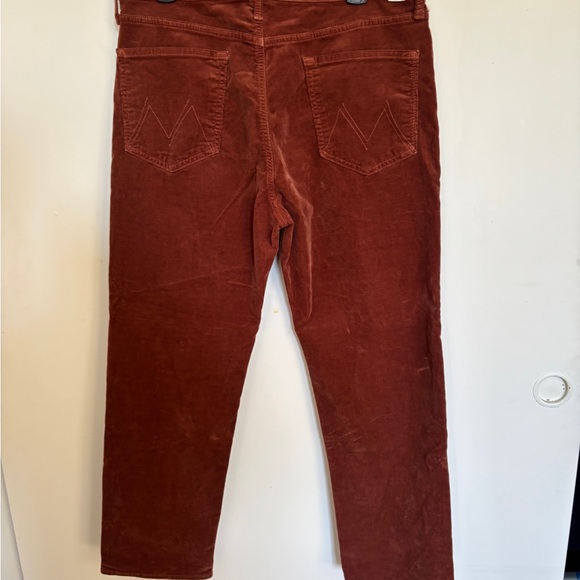 MOTHER corduroy The Tomcat Ankle Jeans in Rich Brown - Picture 4 of 16
